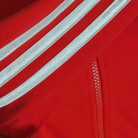 Adidas Red/white Track Jacket - Picture 3 of 10